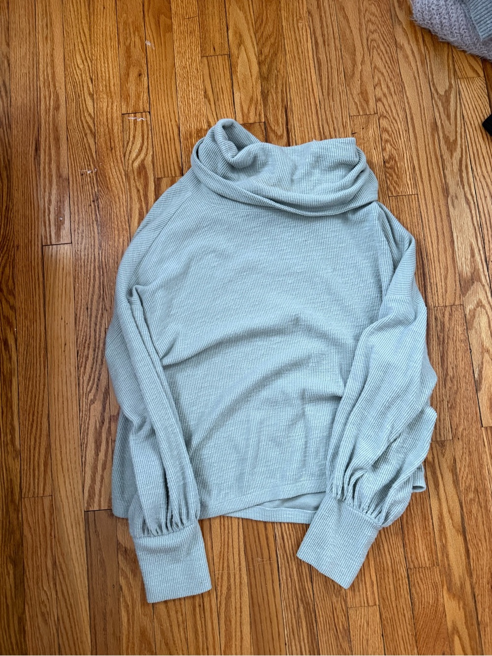 Light grey Cowl Neck Knit Sweater
